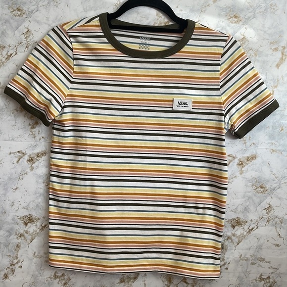 Vans Off The Wall Stripped Top l SIZE S - Picture 3 of 9